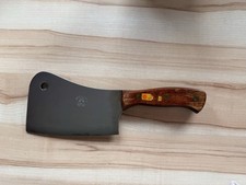 Fleischerbeil / Metzgerbeil – rostfreier Stahl – Holzgriff – Vintage