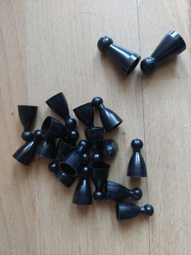 Spielfigur halma schwarz - halma, 17