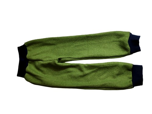 Wollhose grün khaki - , moosgrün