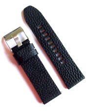 DIESEL Original Ersatzband Lederarmband DZ4423 Uhrband Schwarz watch strap 26 mm