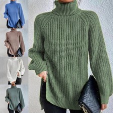 Damen Rollkragenpullover Warm