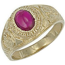College-Ring 9 kt Gelbgold