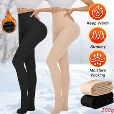 Plüsch Thermo Damen Strumpfhosen Slipschlauch Strümpfe Feinstrumpfhose Warm DE
