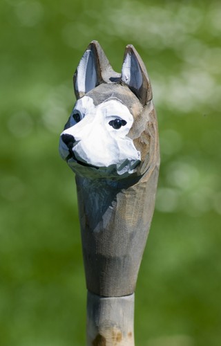 Wolf hund wanderstock für - wolf,