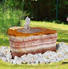 Gartenbrunnen Flat-Rock Onyx
