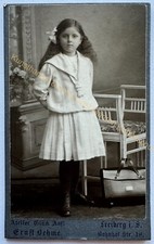 orig. CDV Foto Fotografie alte Photographie Kinder Kind um 1914 Freiberg Sachsen