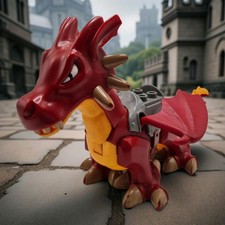 LEGO Duplo Drache Ritterburg ca. 28 cm rot gelb Burgdrache Figur