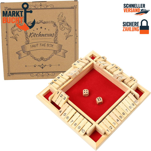 Holzspiel shut the box - shut,