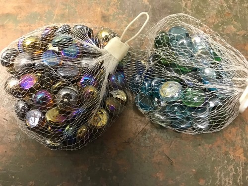 Glas nuggets braun grün - glas, braun-grün