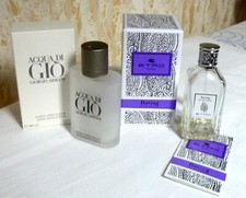 3 leere Parfumflaschen mit mit 2 Verpackung - 1x ohne VERPACKUNG