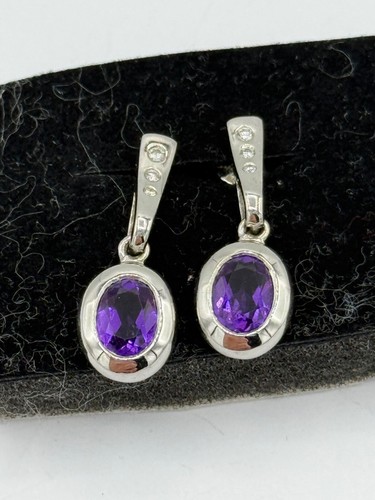 D207 paar amethyst brillant - d207#,
