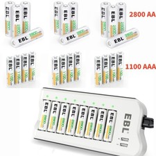 EBL Batterie Ladegerät 8 Slot Universal Batterie ladegerät für AA AAA Batterie