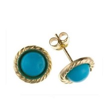 Echte Türkis Solitär