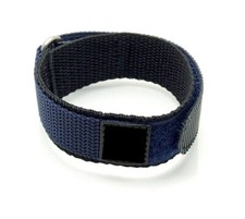 Nylon Klett Uhrenband blau 22