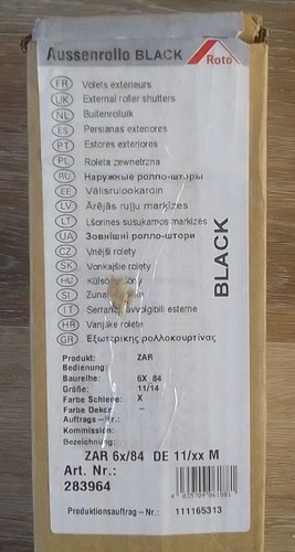 Roto 283964 aussenrollo - 283964, black