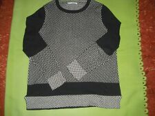 Pullover v. Vanilia, Gr. 38, schwarz und weiß gemustert, Langarm