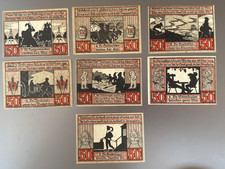 Notgeld Serie - 1921 - Stendal i. d. Altmark - 7 Scheine