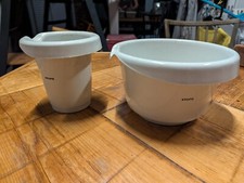 Krups Rührschüssel (2,75L.) , Schüssel, Sahnebecher(1 L.)Typ 302, 301 Weiß Neu 