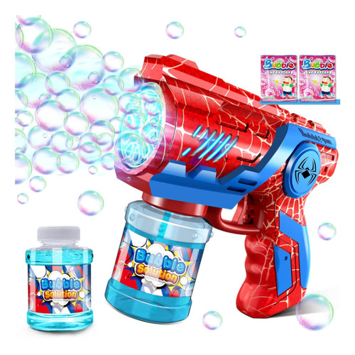 Seifenblasenmaschine blau rot - seifenblasenmaschine,