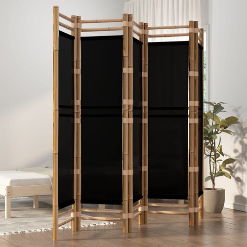 Paravent faltbar bambus canvas - bambus,