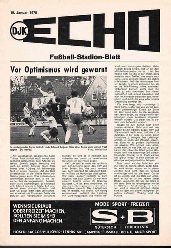 Fussball programmheft 74 75 - ,
