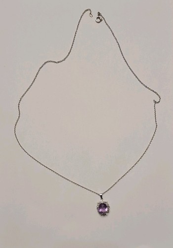 Kette weißgold mit - , anhänger