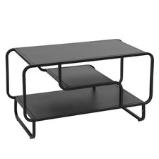 B-Ware Couchtisch MCW-O49, Industrial 3 Ablagen, Metall 45x80x40cm, schwarz