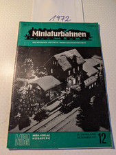 MIBA Miniaturbahnen 1972, Modellbahnzeitschrift, 13 Hefte
