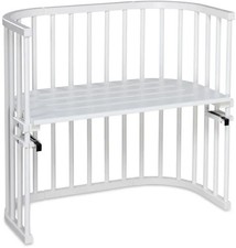 babybay Beistellbett Kinderbett Babybett Baby 87x46x79cm weiß massiv Buchenholz