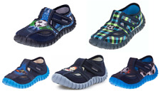 Viggami Jungen Kinder Hausschuhe Textil Kindergarten Tubis 23-30 Lederinnensohle