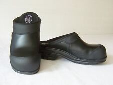 "SANITA" Gr.40 Sicherheits-Clogs  PU-Leder Stahlkappe schwarz NEU l!!!