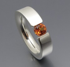 REIF-DESIGN - ELEGANTER SAFIR SPANNRING COLOR - AUS EIGENER GOLDSCHMIEDE