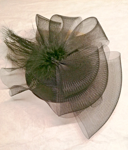 Trauerhut fascinator mit - trauerhut,