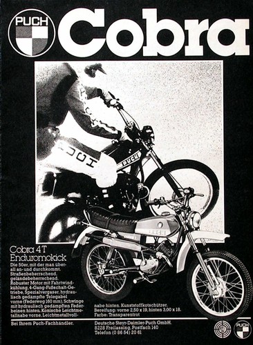 Puch cobra werbung 1978 - cobra,