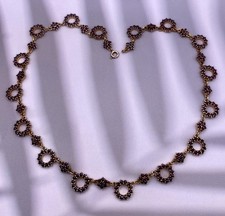 Vintage Granatschmuck Collier