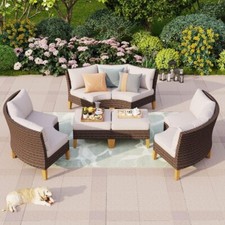 Poly Rattan Sitzgarnitur