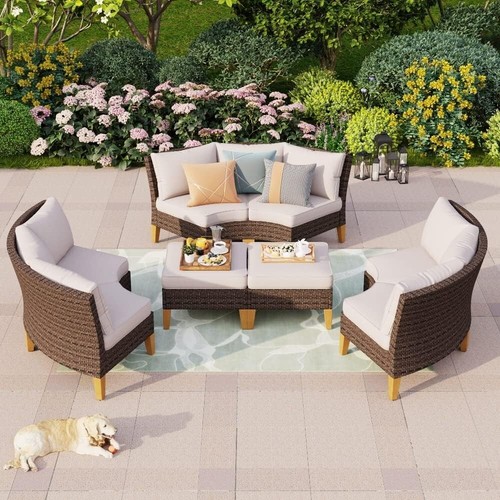 Poly rattan sitzgarnitur - poly,