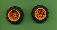 Lego-- 20 x 30 -- Räder -- Reifen -- Mit Felge -- Orange -- 2 Stück --