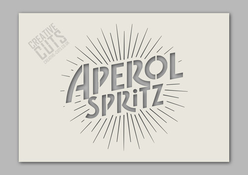 Aperol spritz schablone - spritz, ---