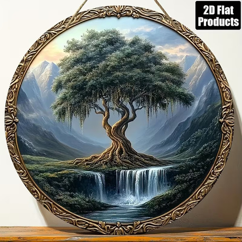 Lebensbaum wandbild 20cm holz - wandbild,