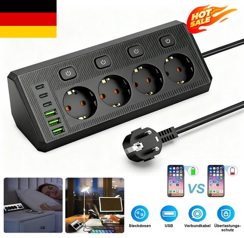 Steckdosenleiste mit usb - steckdosenleiste, 4