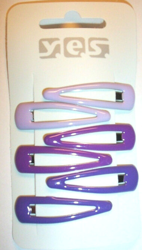 Haarklammer lila - 6x, -lila-