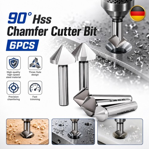 6tlg kegelsenker satz hss - 6tlg, 90°