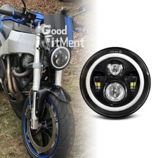 DOT Motorrad 7" Scheinwerfer Runden LED Blinker Für Harley Honda Yamaha Softail