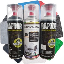 RAPTOR Lack in 2K Spraydose / ca. 190 RAL Farben wählbar! / 1x 400 ml