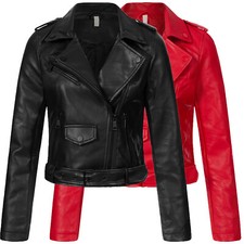 Damen Kunstlederjacke Biker