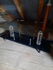 Glastisch /Metall Fernsehtisch Sideboard gebraucht