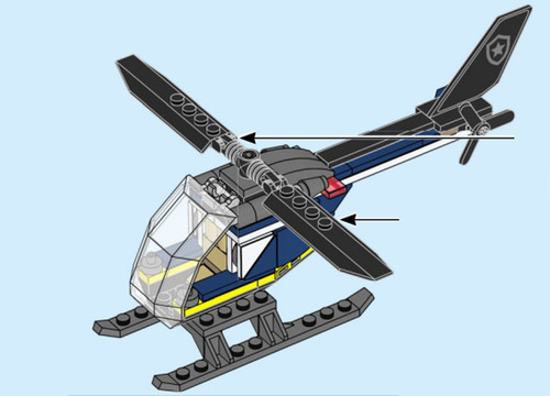 Lego polizei hubschrauber - lego, "polizei