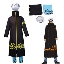 ONE PIECE Trafalgar D. Water Law Cosplay Kostüm Herren Halloween Karneval Anzug