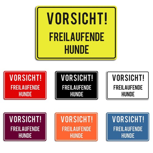 Vorsicht freilaufende hunde - freilaufende,